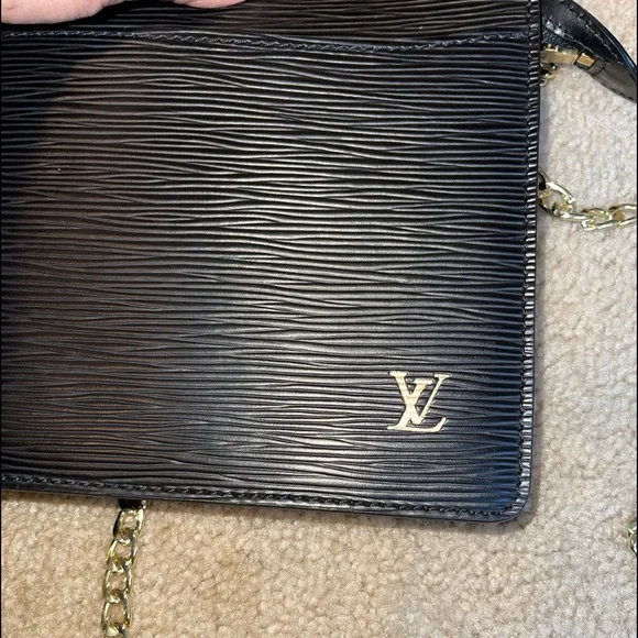 Louis Vuitton Epi Pochette Homme Clutch Bag Black #st0989 - Picture 7 of 12